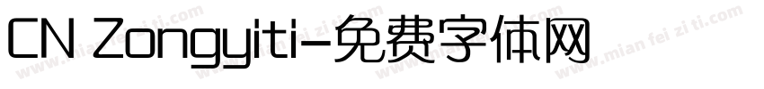 CN Zongyiti字体转换